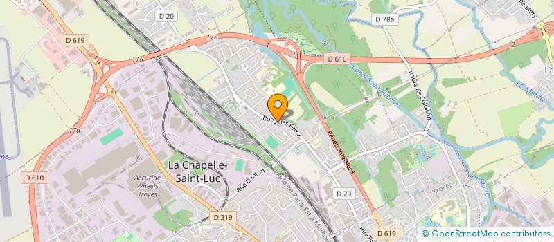 localisation de l'entreprise MEDICA 3 à LA CHAPELLE-SAINT-LUC