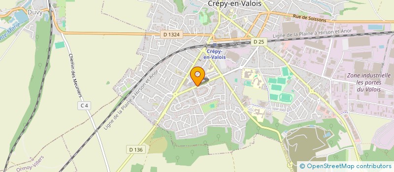 localisation de l'entreprise MEDICA 60 à CREPY EN VALOIS