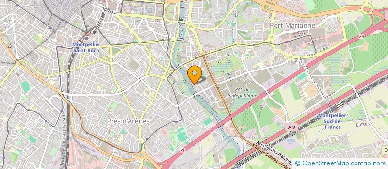localisation de l'entreprise MEDICA à MONTPELLIER