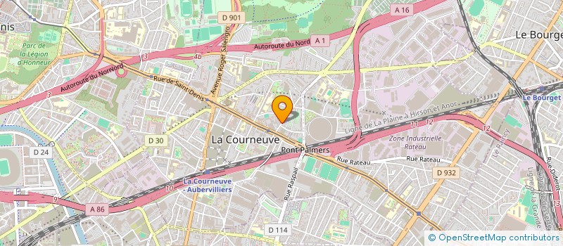 localisation de l'entreprise MEDICA-COURNEUVE à LA COURNEUVE
