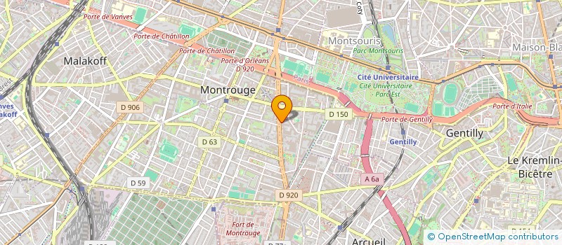 localisation de l'entreprise MEDICA EXPRESS  MONTROUGE