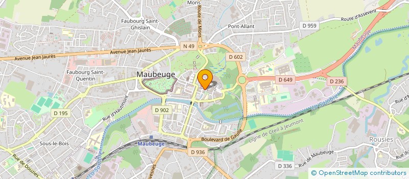 localisation de l'entreprise MEDICA FORME à MAUBEUGE