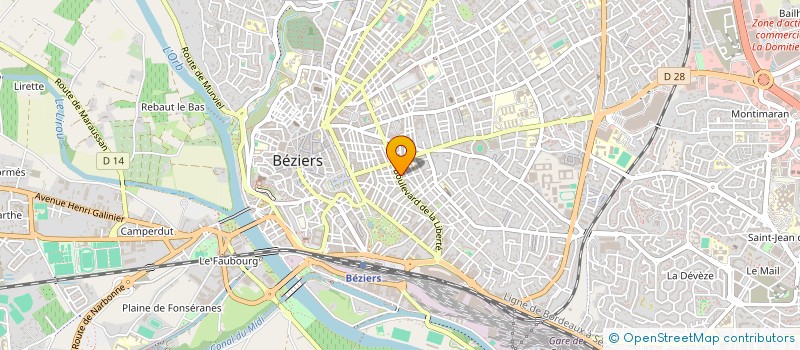 localisation de l'entreprise MEDICA LANGUEDOC ROUSSILLON à BEZIERS
