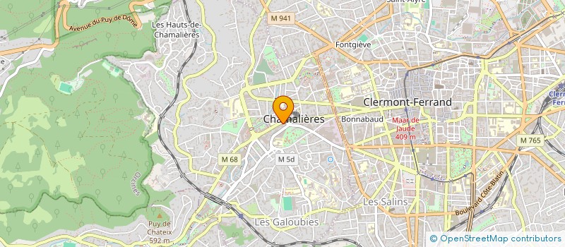 localisation de l'entreprise MEDICA LIGNE à CHAMALIERES