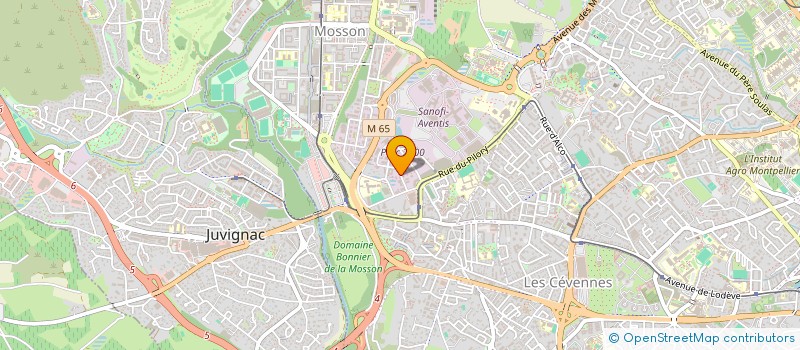 localisation de l'entreprise MEDICA PARC 2000 SCM à MONTPELLIER