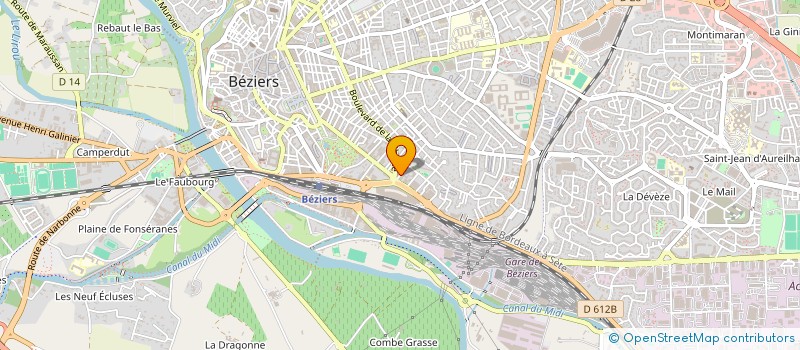 localisation de l'entreprise MEDICA SUD  BEZIERS
