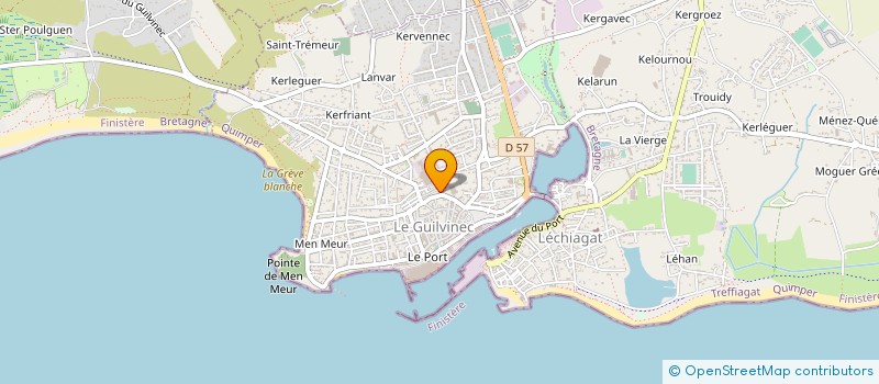 localisation de l'entreprise MEDICADOM à GUILVINEC
