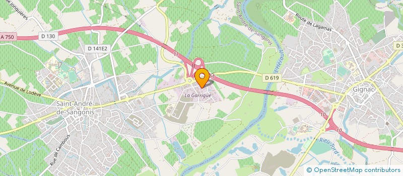 localisation de l'entreprise MEDICADOM SUD  SAINT-ANDRE-DE-SANGONIS