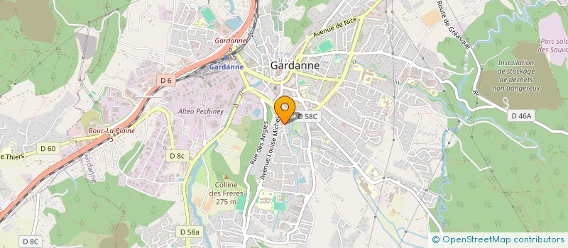 localisation de l'entreprise MEDICAE  GARDANNE