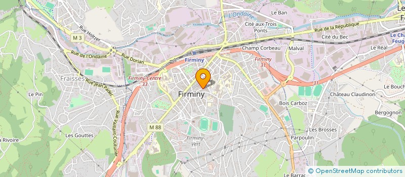 localisation de l'entreprise MEDICAL 2000 ORTHO à FIRMINY