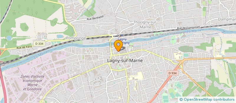 localisation de l'entreprise MEDICAL 77 à LAGNY-SUR-MARNE