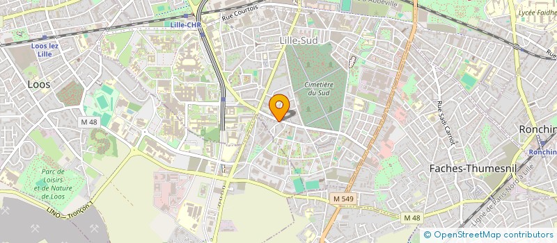 localisation de l'entreprise MEDICAL AMBULANCES à LILLE