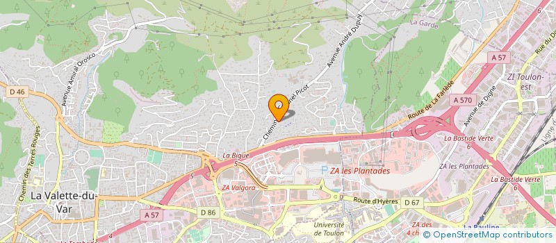 localisation de l'entreprise MEDICAL APPLICATION PLASTIQUE à LA VALETTE-DU-VAR
