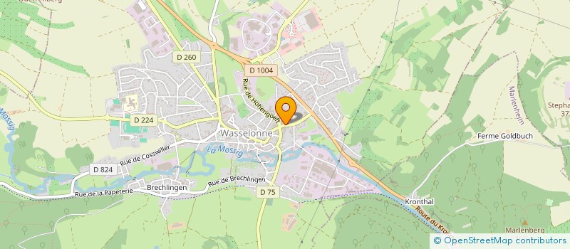 localisation de l'entreprise MEDICAL DE LA MOSSIG à WASSELONNE
