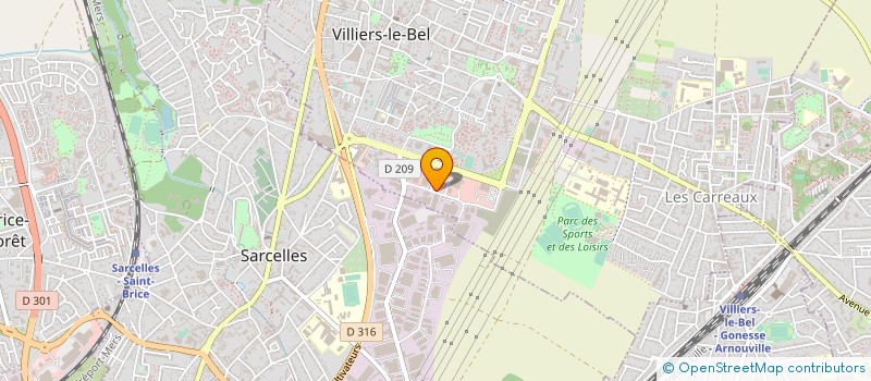 localisation de l'entreprise MEDICAL DIFFUSION à VILLIERS-LE-BEL