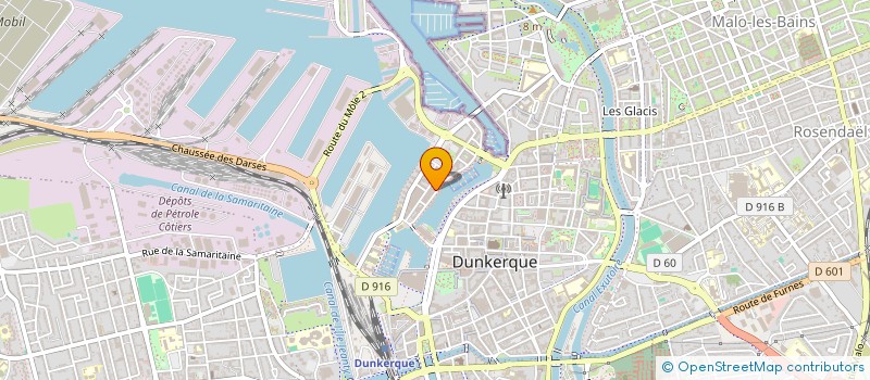 localisation de l'entreprise MEDICAL DISTRIB INTERNAT PHARMACEUTIQUE à DUNKERQUE