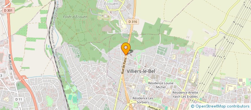 localisation de l'entreprise MEDICAL ESPERANCE  VILLIERS-LE-BEL