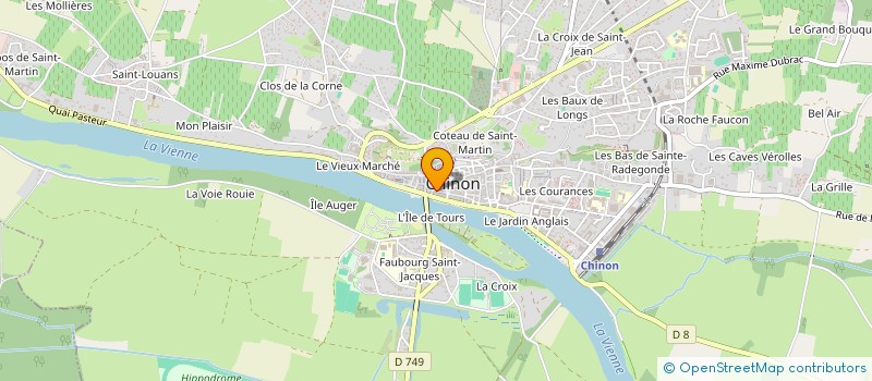 localisation de l'entreprise MEDICAL FLOWER  CHINON