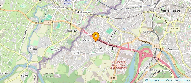 localisation de l'entreprise MEDICAL HOME PRO à GAILLARD