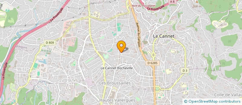localisation de l'entreprise MEDICAL INTERIM SERVICES 40 à LE CANNET