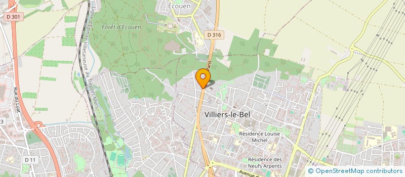 localisation de l'entreprise MEDICAL LASER AFYA SAS à VILLIERS-LE-BEL