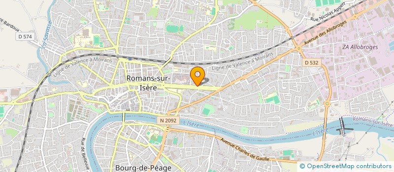 localisation de l'entreprise MEDICAL MARLY C  ROMANS-SUR-ISERE