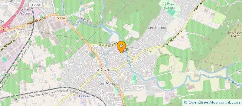 localisation de l'entreprise MEDICAL PLUS à LA CRAU