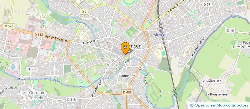 localisation de l'entreprise MEDICAL POINT 61 à ALENCON