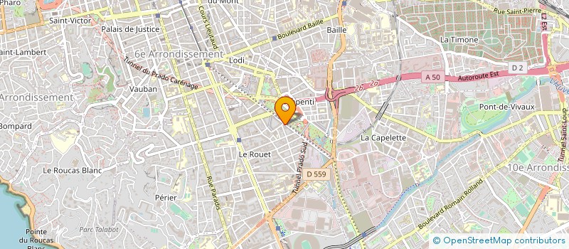 localisation de l'entreprise MEDICAL POWER à MARSEILLE