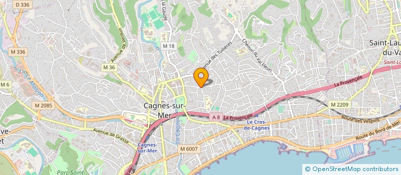 localisation de l'entreprise MEDICAL QUANT-FRANCE à CAGNES-SUR-MER