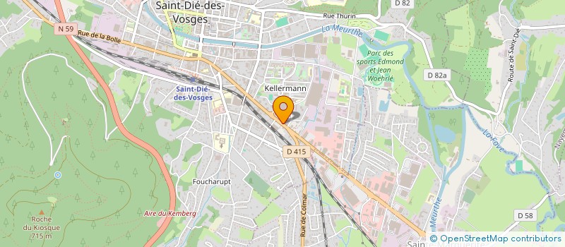 localisation de l'entreprise MEDICAL SANTE SERVICE SAINT DIE à SAINT-DIE-DES-VOSGES