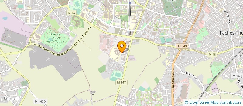 localisation de l'entreprise MEDICAL SERVICE  LOOS