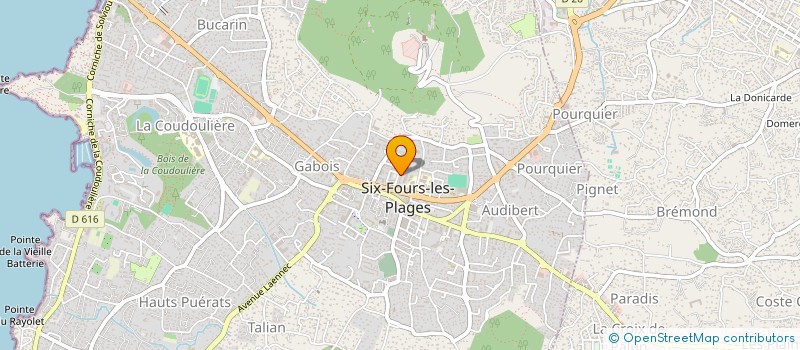 localisation de l'entreprise MEDICAL SERVICE EST à SIX-FOURS-LES-PLAGES