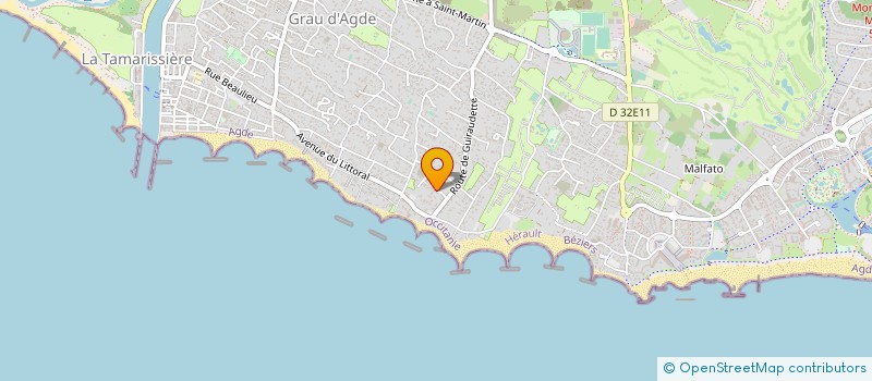 localisation de l'entreprise MEDICAL TEXTILE ARIEGEOIS à AGDE