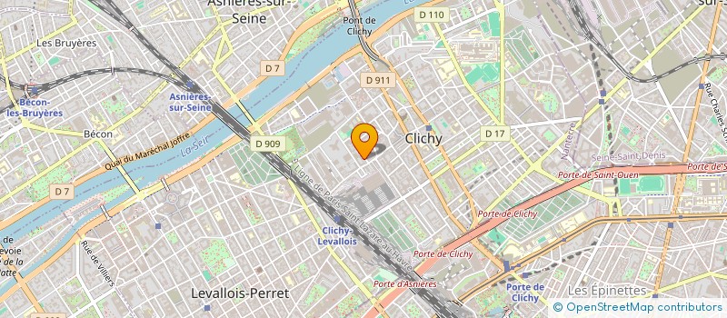 localisation de l'entreprise MEDICAL VIDEO SERVICE à CLICHY