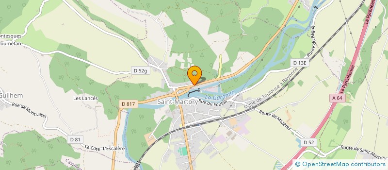 localisation de l'entreprise MEDICALE BENASSAR  SAINT-MARTORY