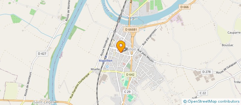 localisation de l'entreprise MEDICALE D'AGUILLON  AIGUILLON