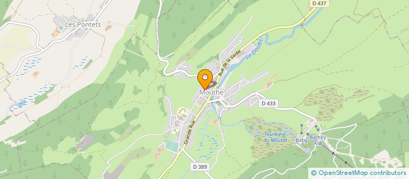 localisation de l'entreprise MEDICALE DE MOUTHE  MOUTHE