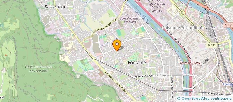 localisation de l'entreprise MEDICALE DES ALPES  FONTAINE