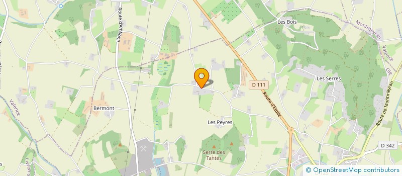 localisation de l'entreprise MEDICALE DES CHIRONS  MONTOISON