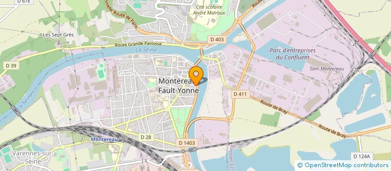 localisation de l'entreprise MEDICALE DES GRAVIERS à MONTEREAU-FAULT-YONNE