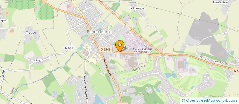 localisation de l'entreprise MEDICALE DU 70  PONT-A-MARCQ