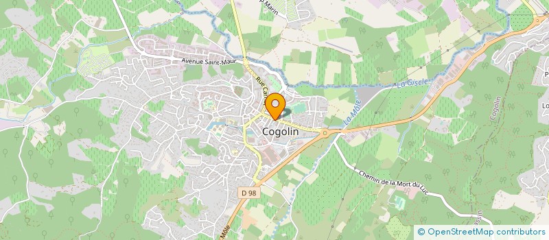 localisation de l'entreprise MEDICALE DU GOLFE ORTHOPEDIE DAUDE L à COGOLIN