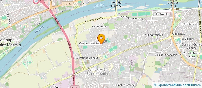 localisation de l'entreprise MEDICALE DU MARTROI à SAINT-PRYVE-SAINT-MESMIN