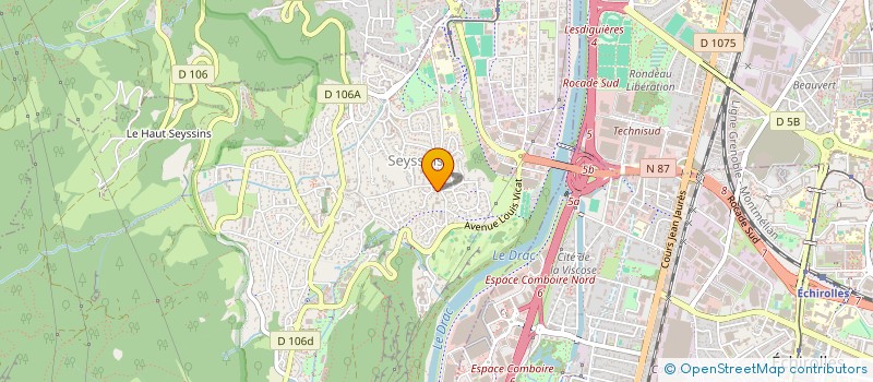 localisation de l'entreprise MEDICALE FPA à SEYSSINS