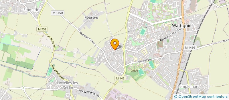 localisation de l'entreprise MEDICALE KLEBER  WATTIGNIES