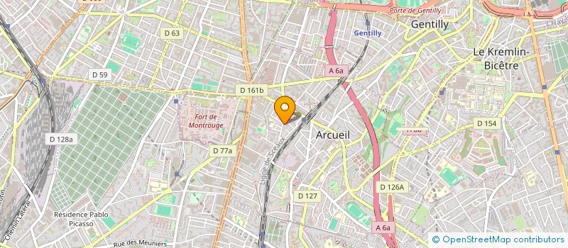 localisation de l'entreprise MEDICALEX S A à ARCUEIL