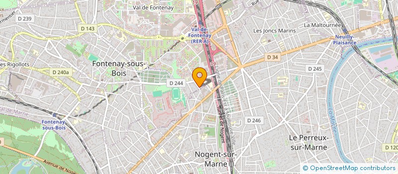 localisation de l'entreprise MEDICARPE à FONTENAY-SOUS-BOIS