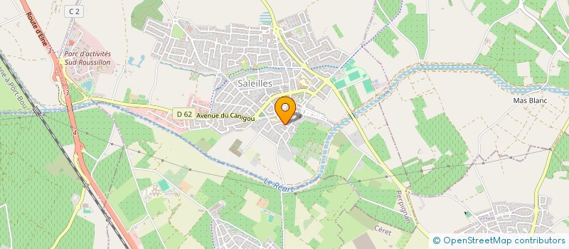 localisation de l'entreprise MEDICAST  SALEILLES