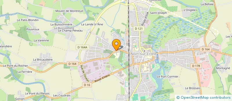 localisation de l'entreprise MEDICATECH à NORT-SUR-ERDRE